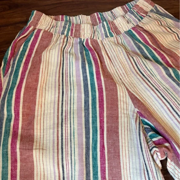 2 pair Lane Bryant White and Purple Striped Pants - Picture 7 of 8